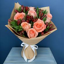 Букет цветов из:  Розы и Альстромерии #REPLACE_PRED# Нижний Ингаш