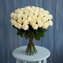 Букет 51 Белая роза Эдлесс Лав в Нижний Ингаш