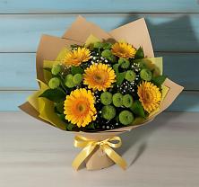Букет цветов из:  Герберы и Хризантемы #REPLACE_PRED# Нижний Ингаш
