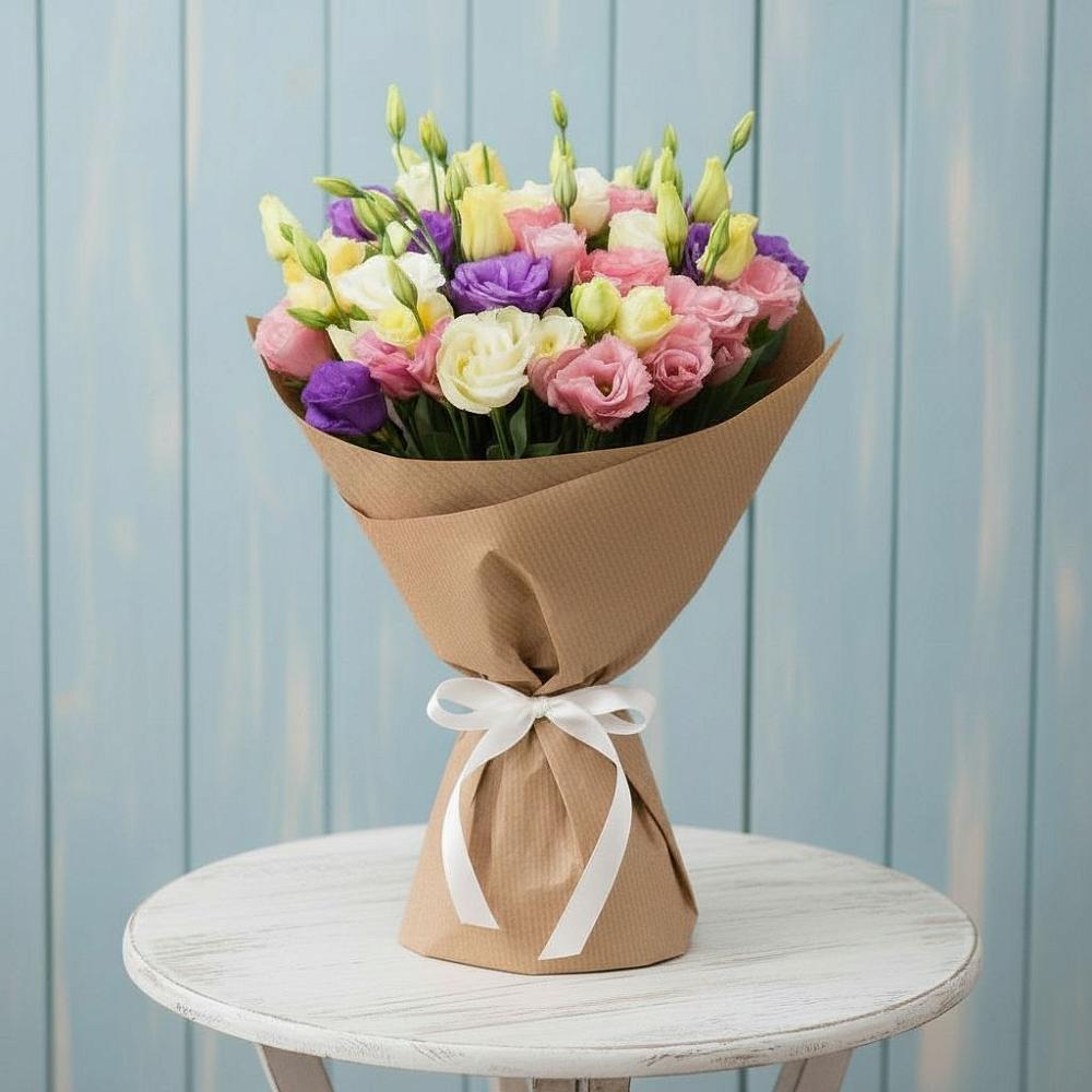 Букет цветов из: Лизиантусы в Нижний Ингаш