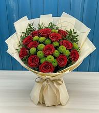 Букет цветов из:  Розы и Хризантемы #REPLACE_PRED# Нижний Ингаш